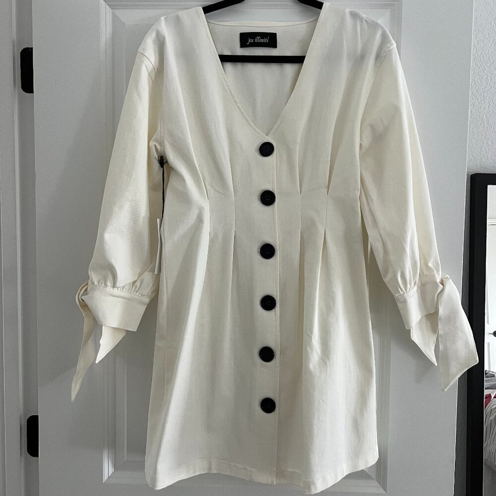 Jeu Illimite Button Down Mini Dress